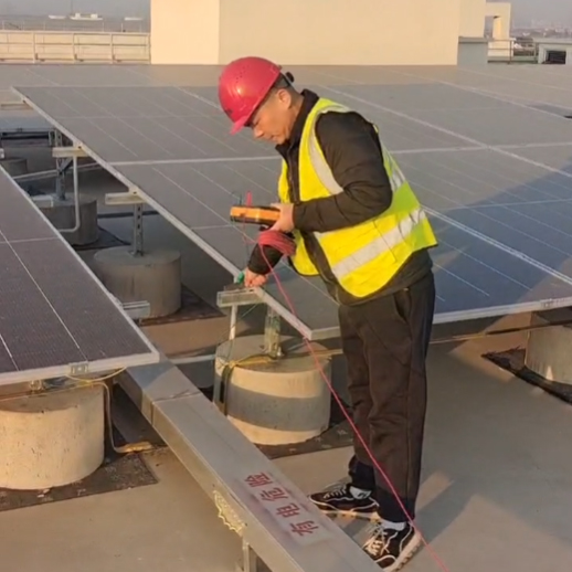 蘇州某半導體公司屋面光伏發(fā)電項目防雷檢測